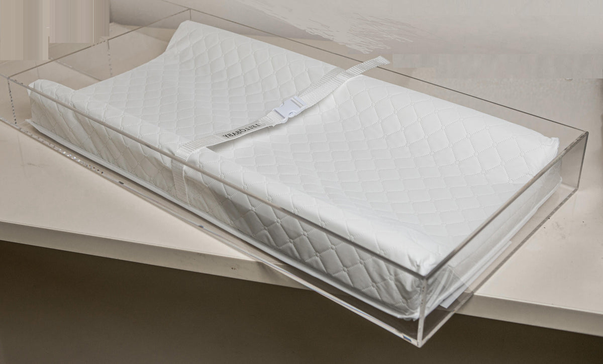 LELLOBABY™ -  6mm Thick Premier Edition Acrylic Diaper Changing Tray